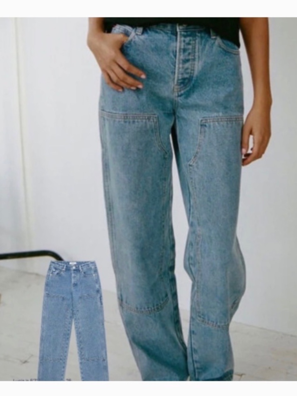 Parke Carpenter Jeans • High Rise • Trendy Utility Denim • Size 25